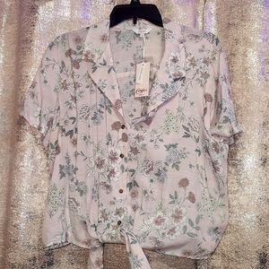 Candies, XL, Juniors , Floral tie top